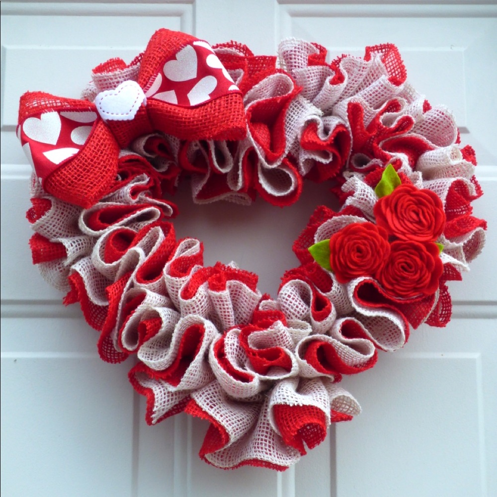 Valentine Wreath for Front Door.